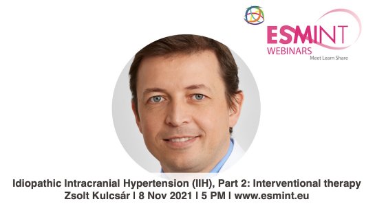 IIH Webinar on interventional therapy with Zsolt Kulcsar.