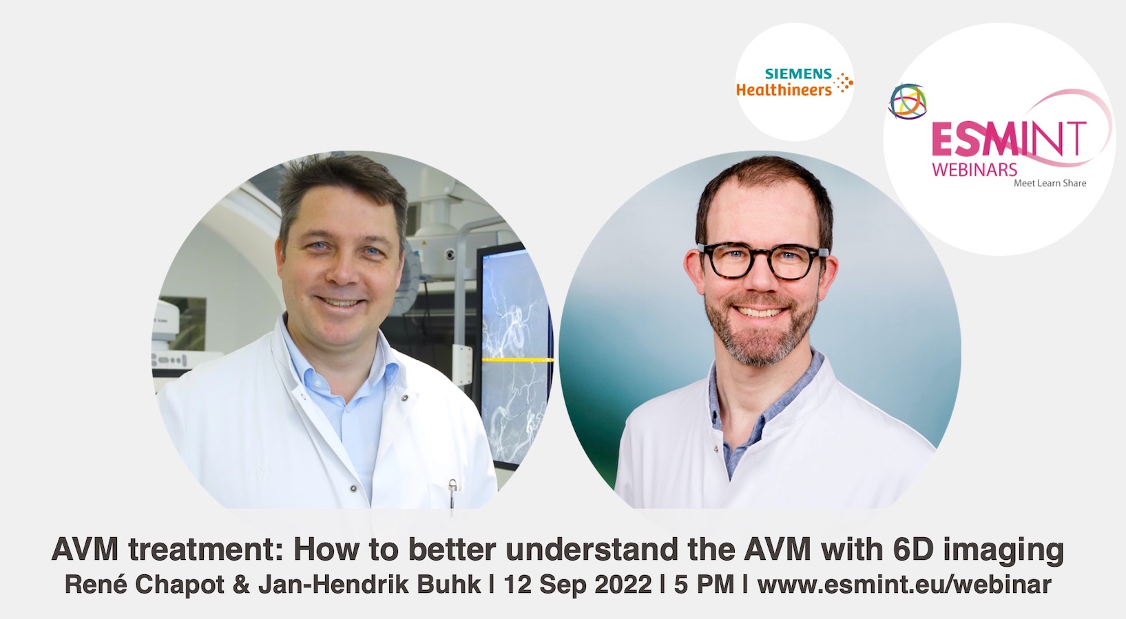 Webinar on AVM Treatment with Prof. Chapot and Dr. Buhk.
