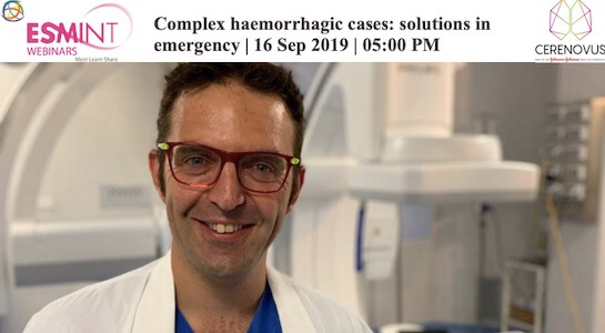 Webinar about complex haemorraghic cases supported by Cerenovus