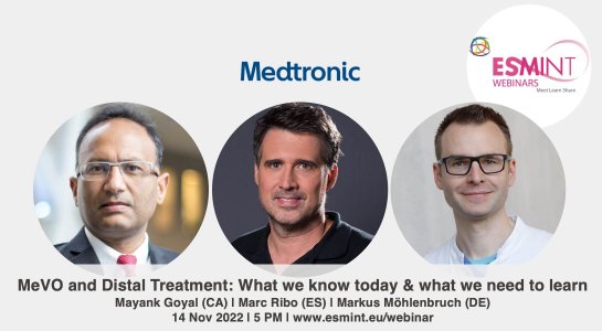 Webinar on MeVO and Distal Treatment with Prof. Goyal, Dr. Ribo and Prof. Möhlenbruch.