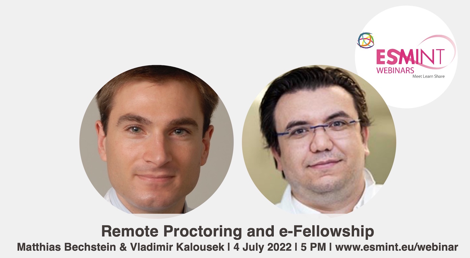 Webinar on Remote Proctoring with Dr. Bechstein and Dr. Kalousek.