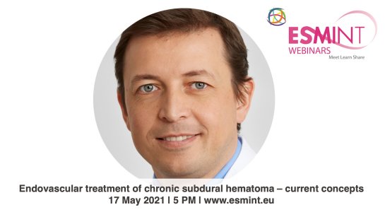 ESMINT Webinar with Zsolt Kulcsar about chronic subdural hematoma.